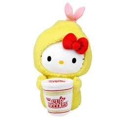 Kidrobot Nissin Cup Noodles X Hello Kitty (Shrimp Tempura Cup) 16in Interactive Plush -Nintendo Sales 102 1800x1800