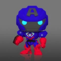 Marvel Avengers Mech Strike Funko Pop! Captain America (Mech Suit) (GITD) #829 -Nintendo Sales 55633 Marvel CaptainAmericaMech GW POP GLAM WEB 1800x1800