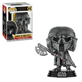 Star Wars: The Rise Of Skywalker Funko Pop! Knight Of Ren (Axe) (Hematite Chrome) #325 - Image 4