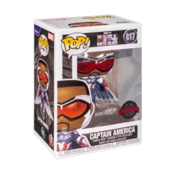 TOY RESCUE: The Falcon And The Winter Soldier Funko Pop! Captain America (Sam Wilson) (Flying) #817 (Non-Mint)