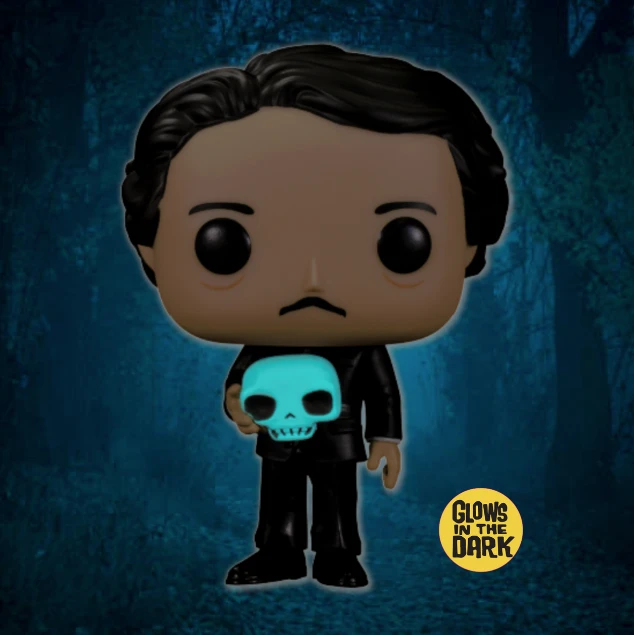 Icons Funko Pop! Edgar Allan Poe (with Skull) (GITD) #21 5 Icons Funko Pop! Edgar Allan Poe (with Skull) (GITD) #21 - Image 3