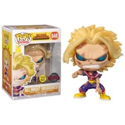 My Hero Academia Funko Pop! All Might (Weakened) (Battle Damage) GITD #648 -Nintendo Sales allmightboxweak 1800x1800
