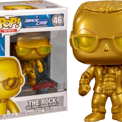 WWE Smackdown Live Funko Pop! The Rock (Gold) #46 -Nintendo Sales fun43006 wwe the rock metallic gold pop vinyl figure 01.1570160417 1800x1800
