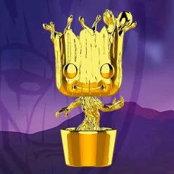 Marvel Funko Pop! Groot (Gold Chrome) #378