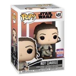 Star Wars Funko Pop! Rey (Jakku) (2021 Summer Convention) (Shared Sticker) #451 -Nintendo Sales reybox 1800x1800
