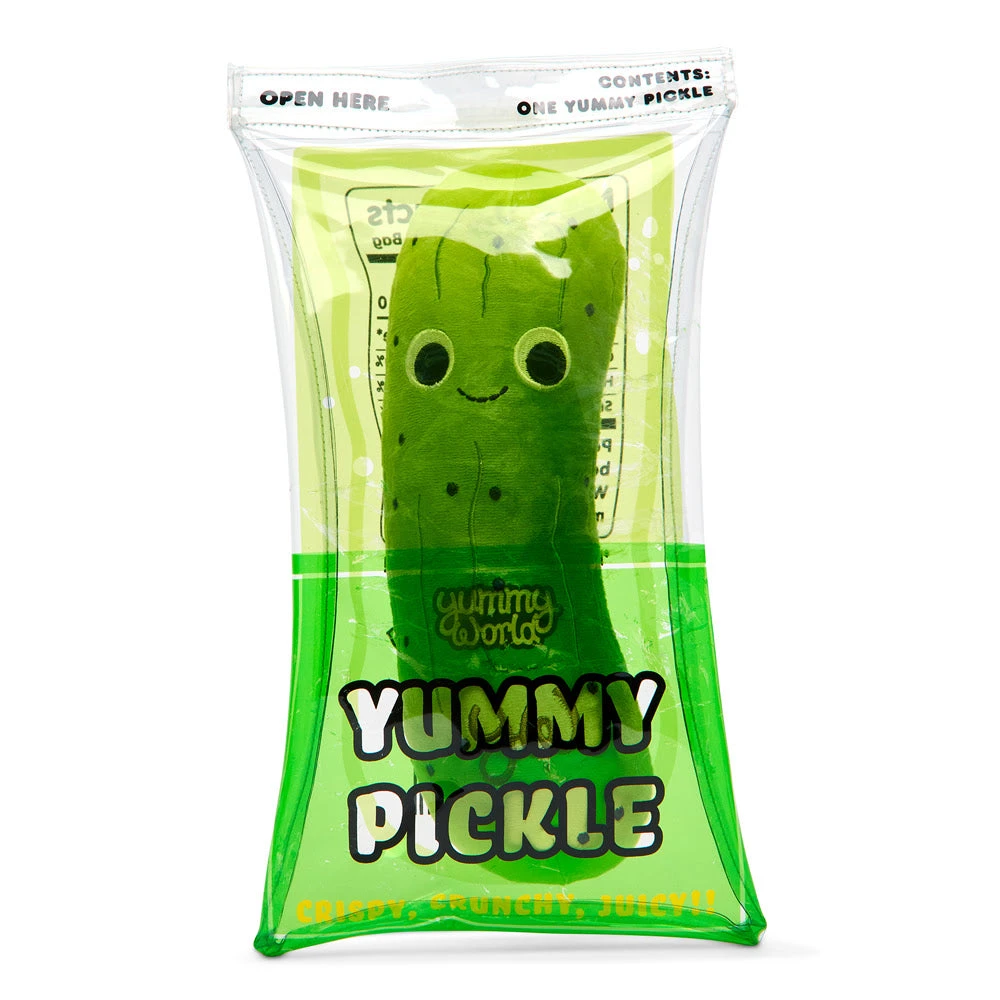 Yummy World Kidrobot Crunchy Pickle In Bag 10in Plush 4 Yummy World Kidrobot Crunchy Pickle In Bag 10in Plush - Image 2